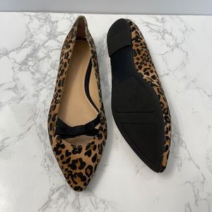 Cheetah Print Pointed Flats - Size 9